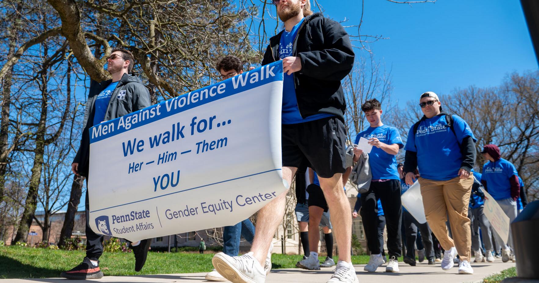 'Sexual assault impacts everyone' | Students participate in annual Men Against Violence walk | University Park Campus News - Vimarsana News
