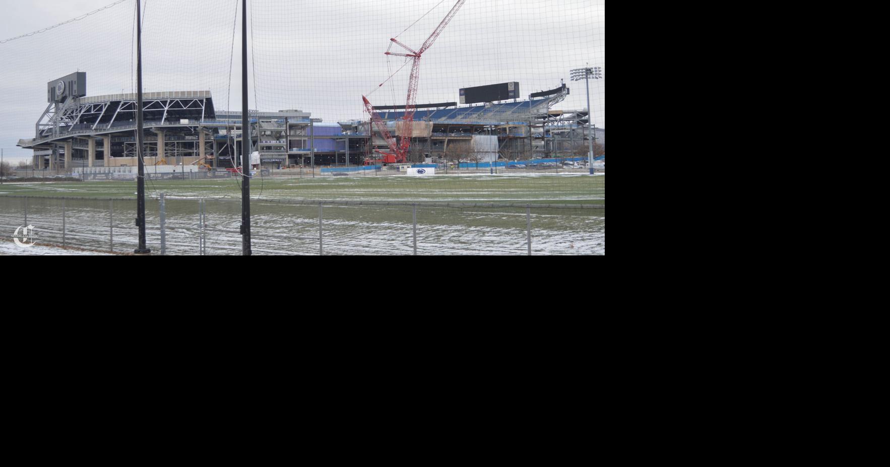 SEE IT: Construction begins for Penn State hockey Beaver Stadium games