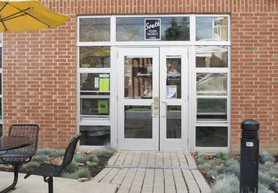 Redifer Commons, non-automatic doorway