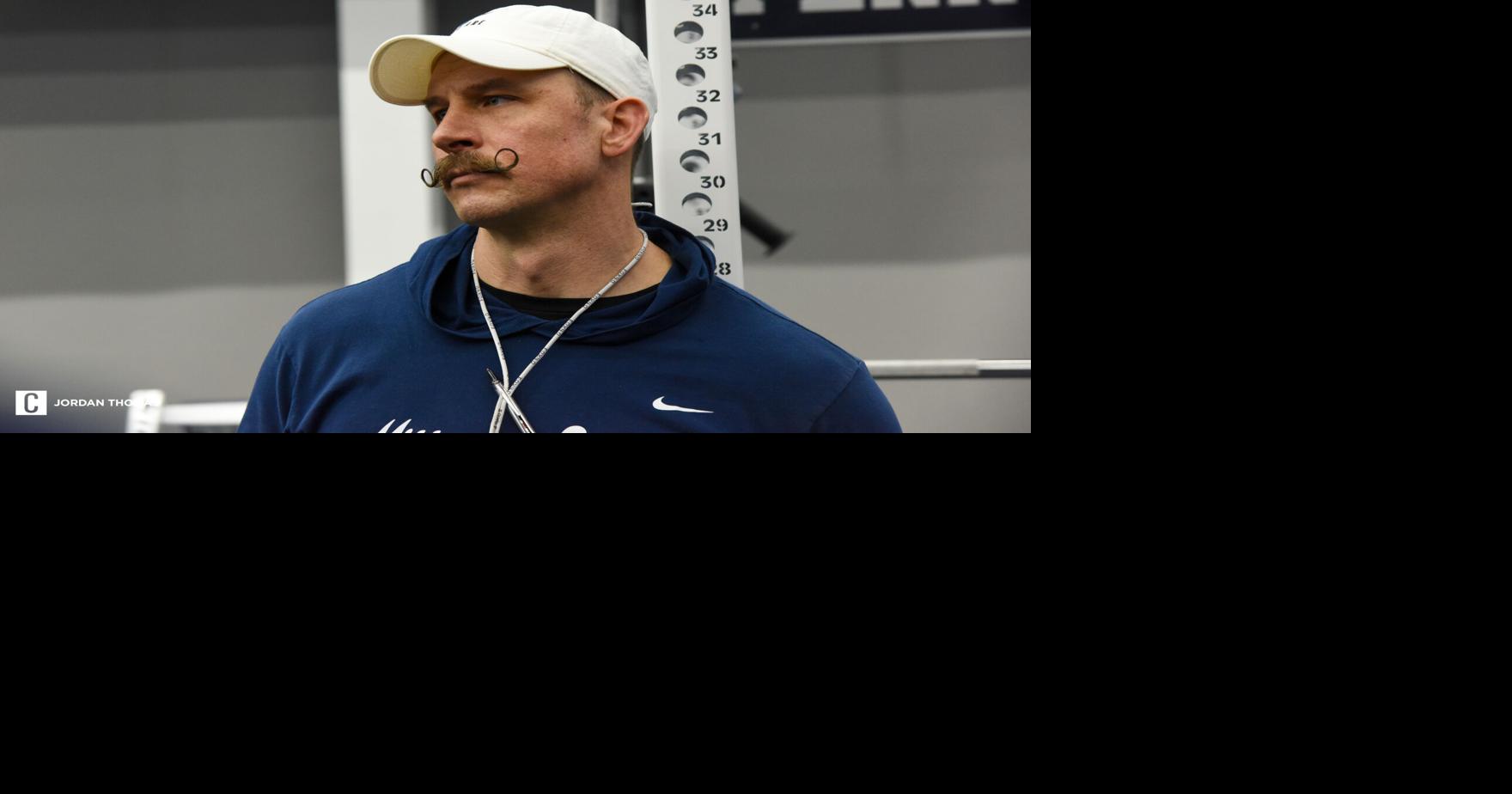 Strength coach Chuck Losey addresses the media as Penn State football's  winter workouts conclude, Penn State Football News