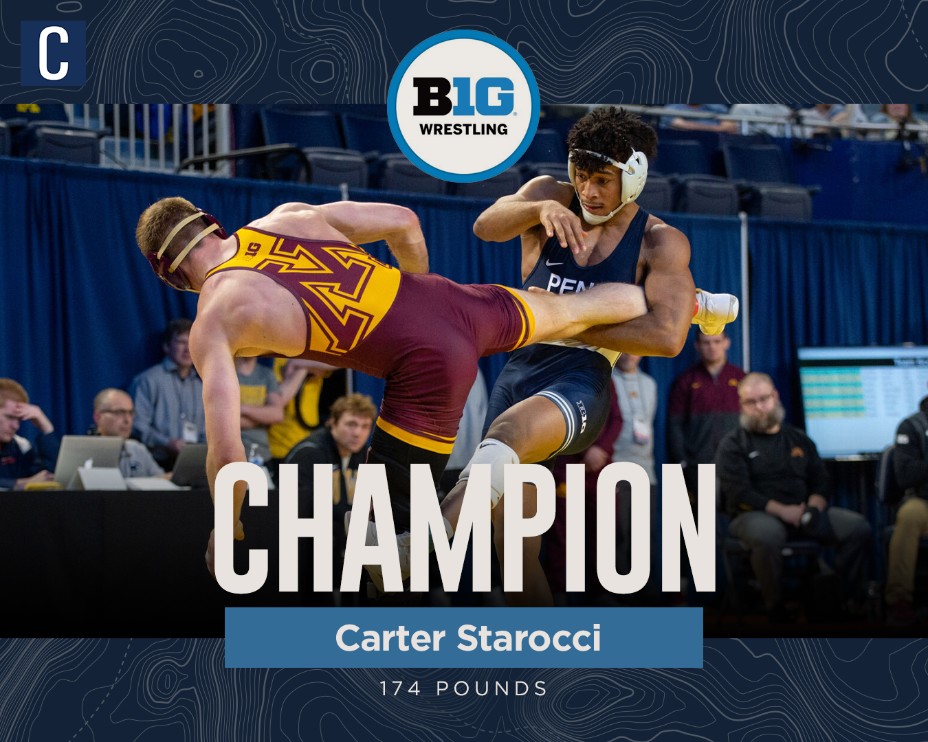 Penn State Wrestling's Carter Starocci Secures Big Ten Title At 174 ...