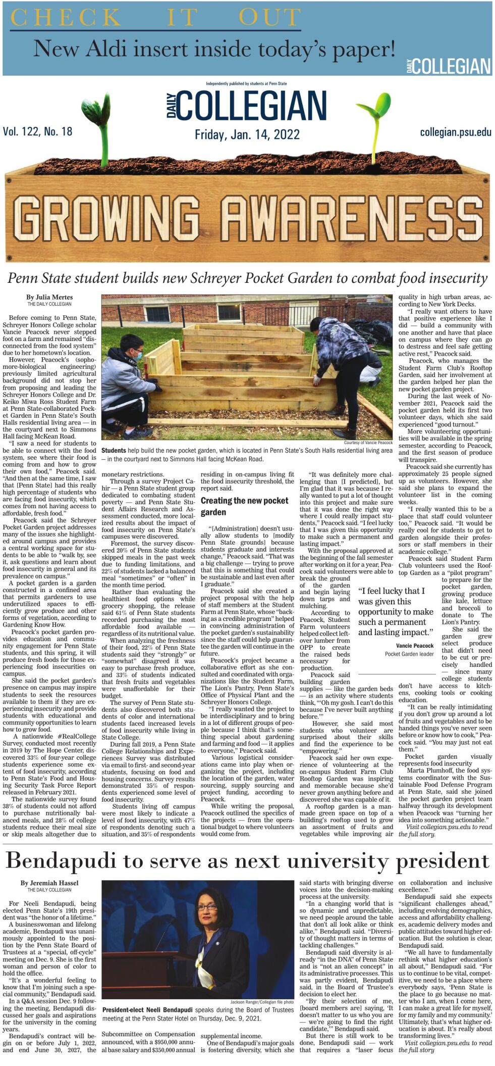 The Daily Collegian for Jan. 14, 2022