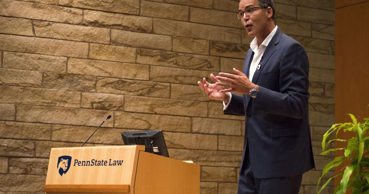 Randy Appleton Professor at Yale Law takes Penn State stage to discuss his latest book ...