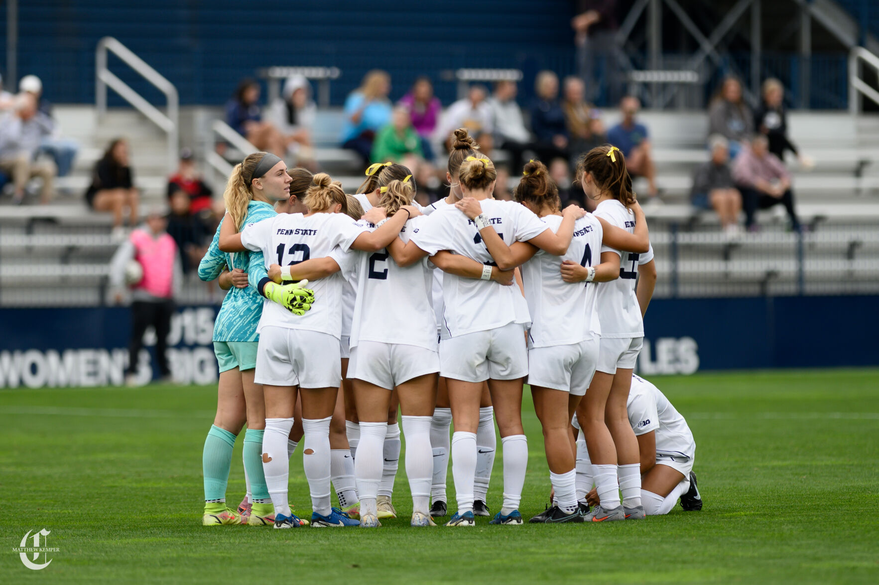 Women's Soccer vs. Wisconsin, Huddle