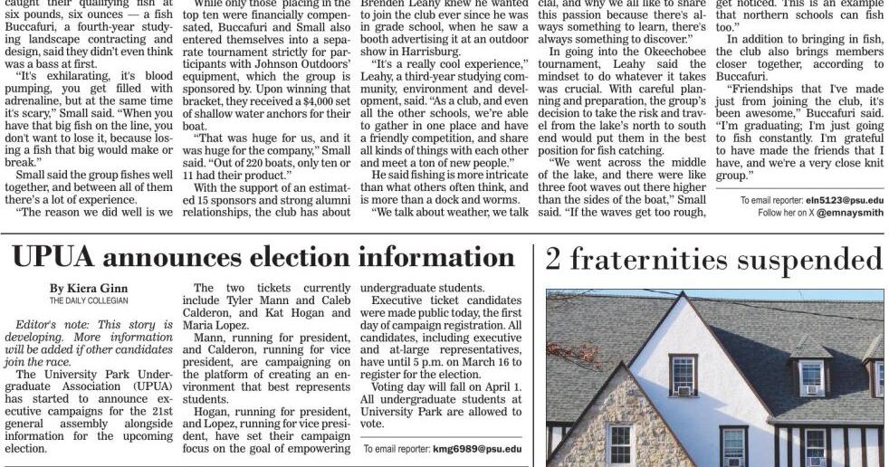 The Daily Collegian for March 6, 2026 | Print Editions | Daily ...