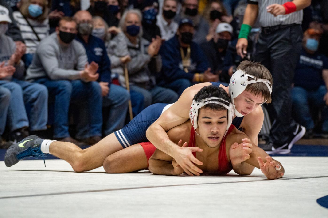 NU wrestling pins two conference victories against Northwestern and Rutgers, Sports