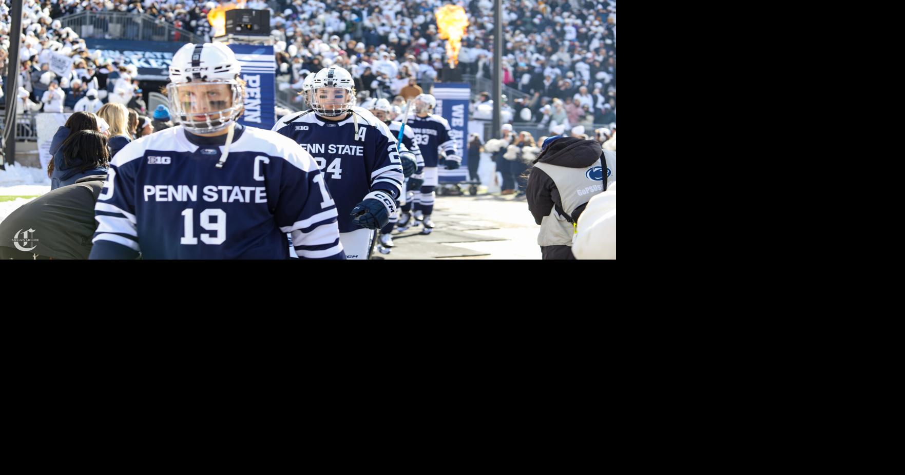 No. 5 Penn State men's hockey falls in overtime to No. 2 Michigan State in first game at Beaver Stadium