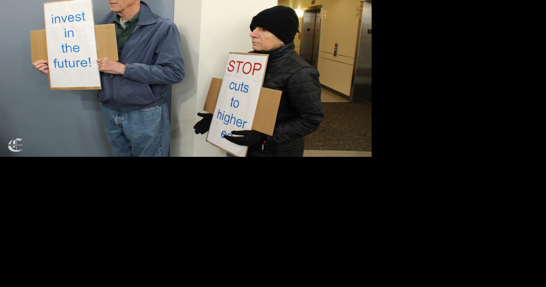 Higher Ed Day of Action, Domenig and Henry inside | | psucollegian.com
