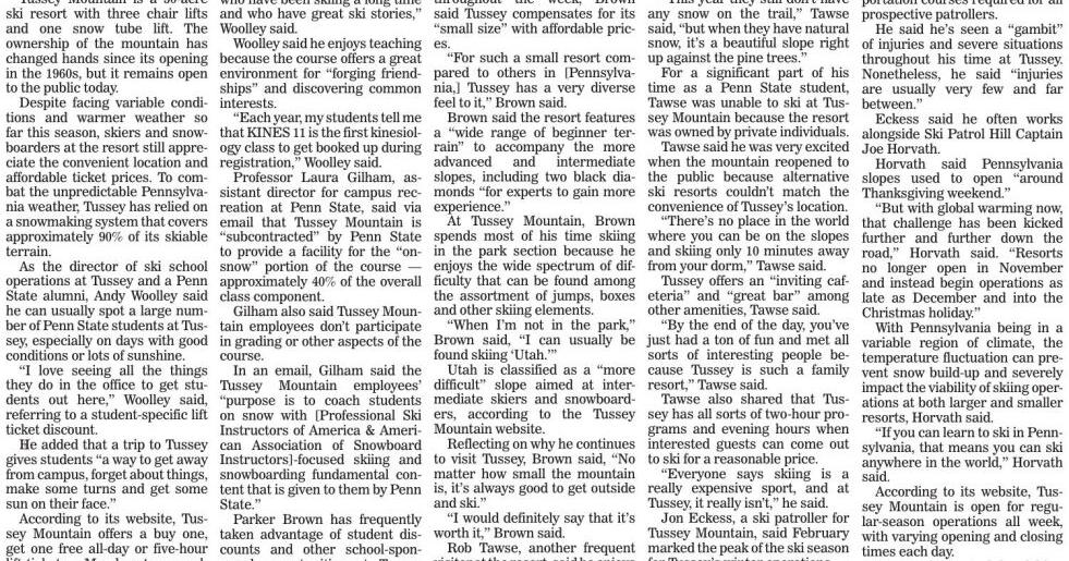 The Daily Collegian for Feb. 3, 2023 | Print Editions | Daily Collegian ...