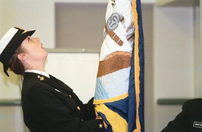 Bonnie Ferguson set up the flag | Archived News | Daily Collegian ...