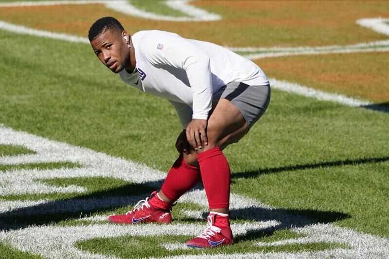 New York Giants - Saquon's Spidey cleats 