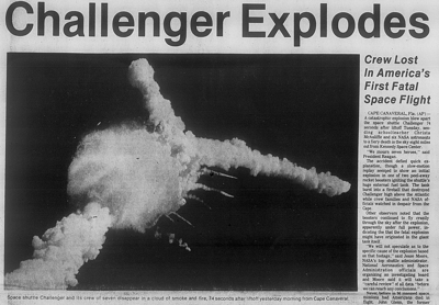 As It Appeared in The Spirit: The Challenger disaster | News