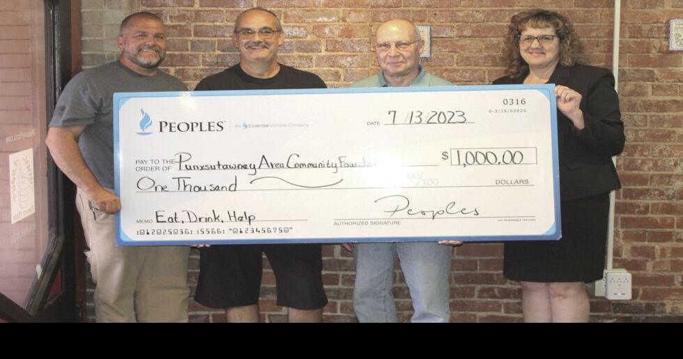 People’s Gas, Punxsy Pizza donate to community foundation News