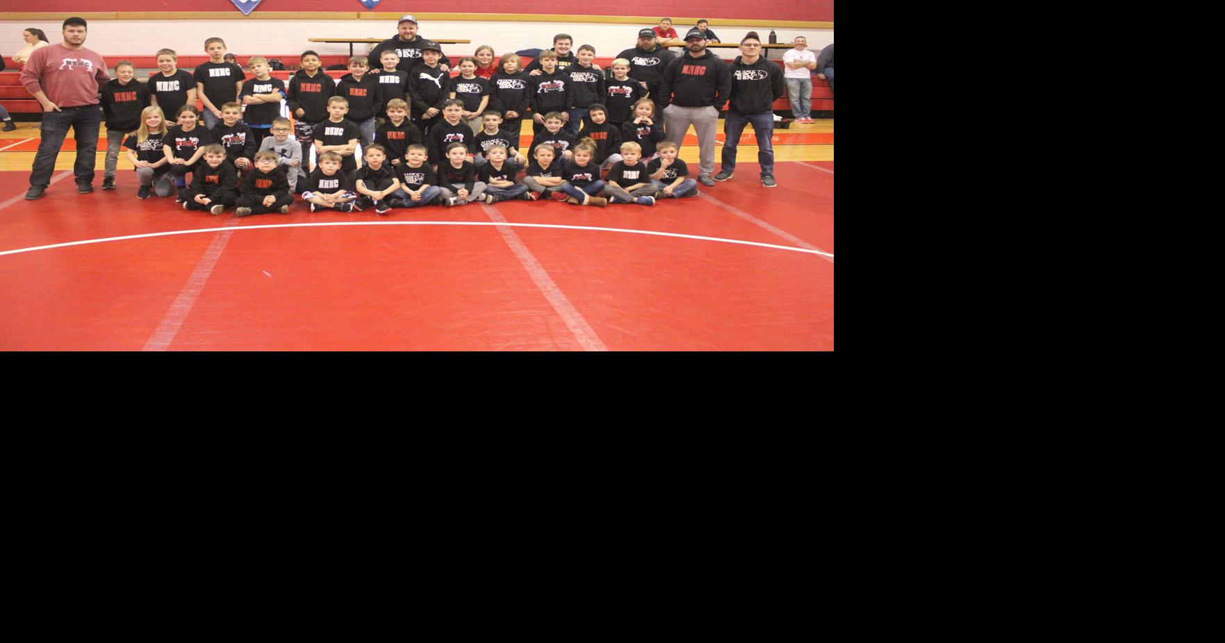 Punxsy elementary school wrestlers recognized during Chucks match