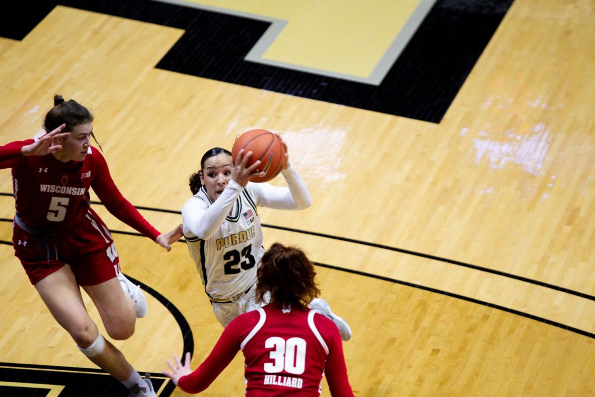 1/21/21 Wisconsin, Kayana Traylor, Sydney Hilliard, Julie Pospisilova