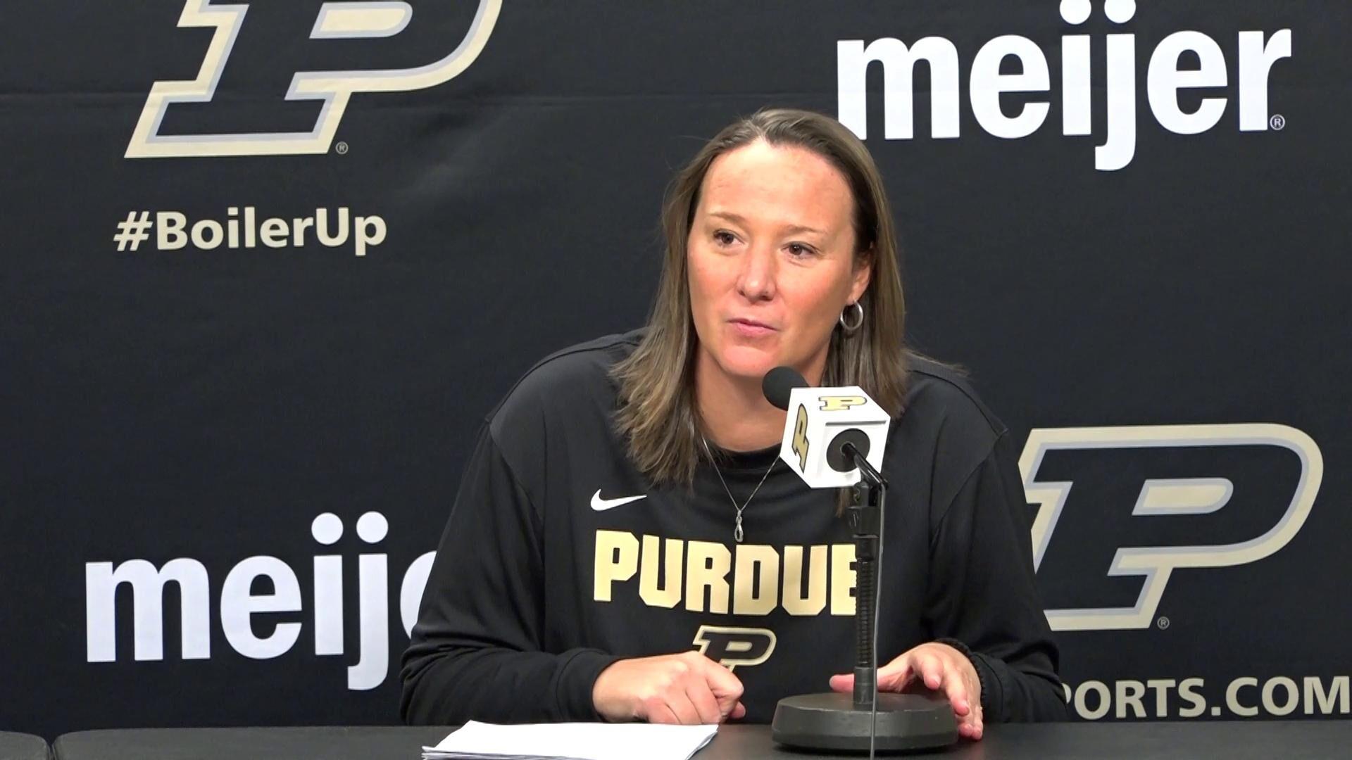 12/12/21 Denver Postgame, Coach Katie Gearlds | Basketball |  purdueexponent.org