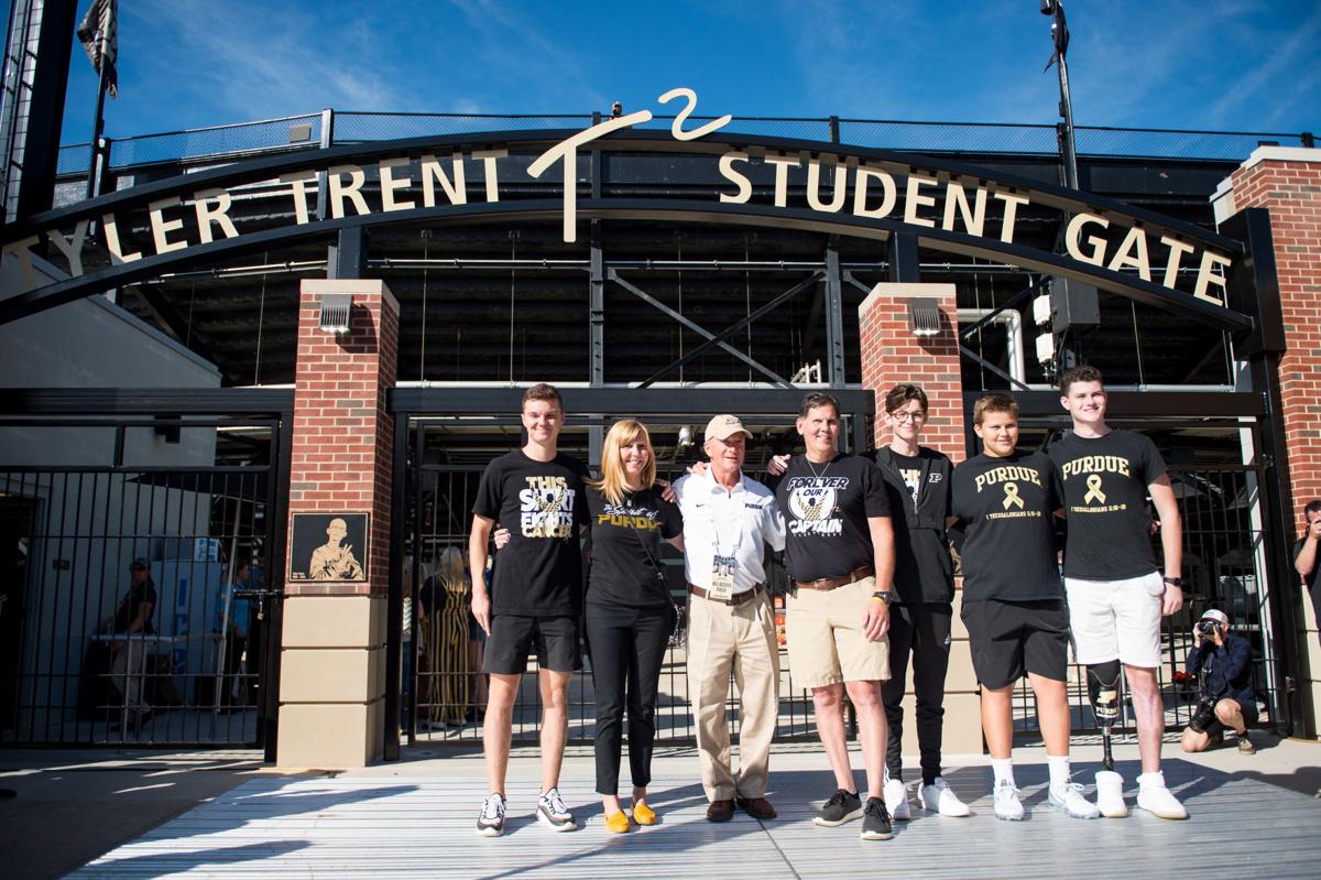 9/7/19 Tyler Trent gate opening, Trent family, Daniels