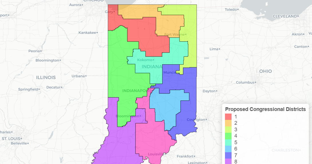 Indiana GOP proposes redistricting maps, Purdue split in 2