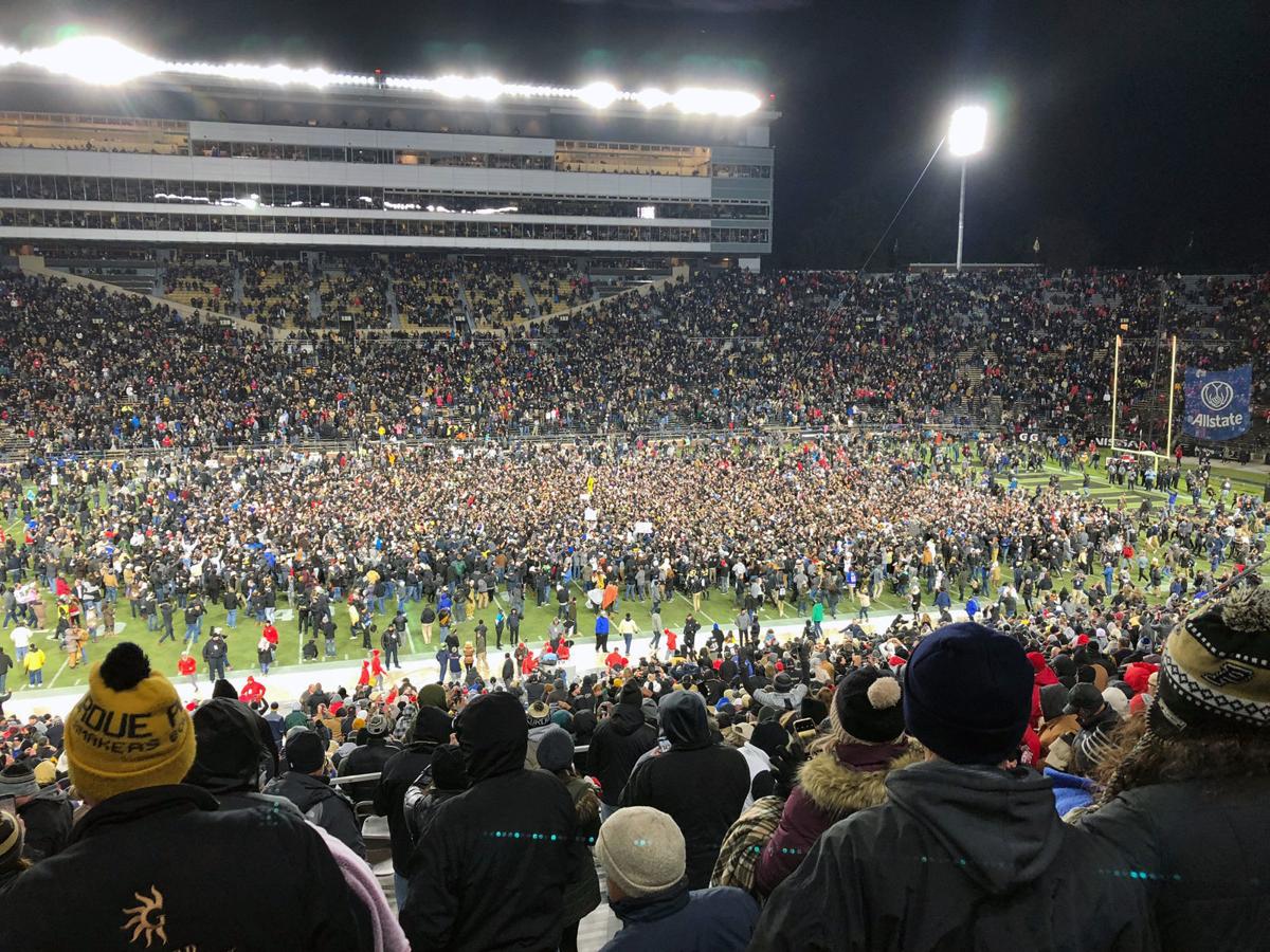 Purdue Football Fans Rush The Field What Comes Next Football