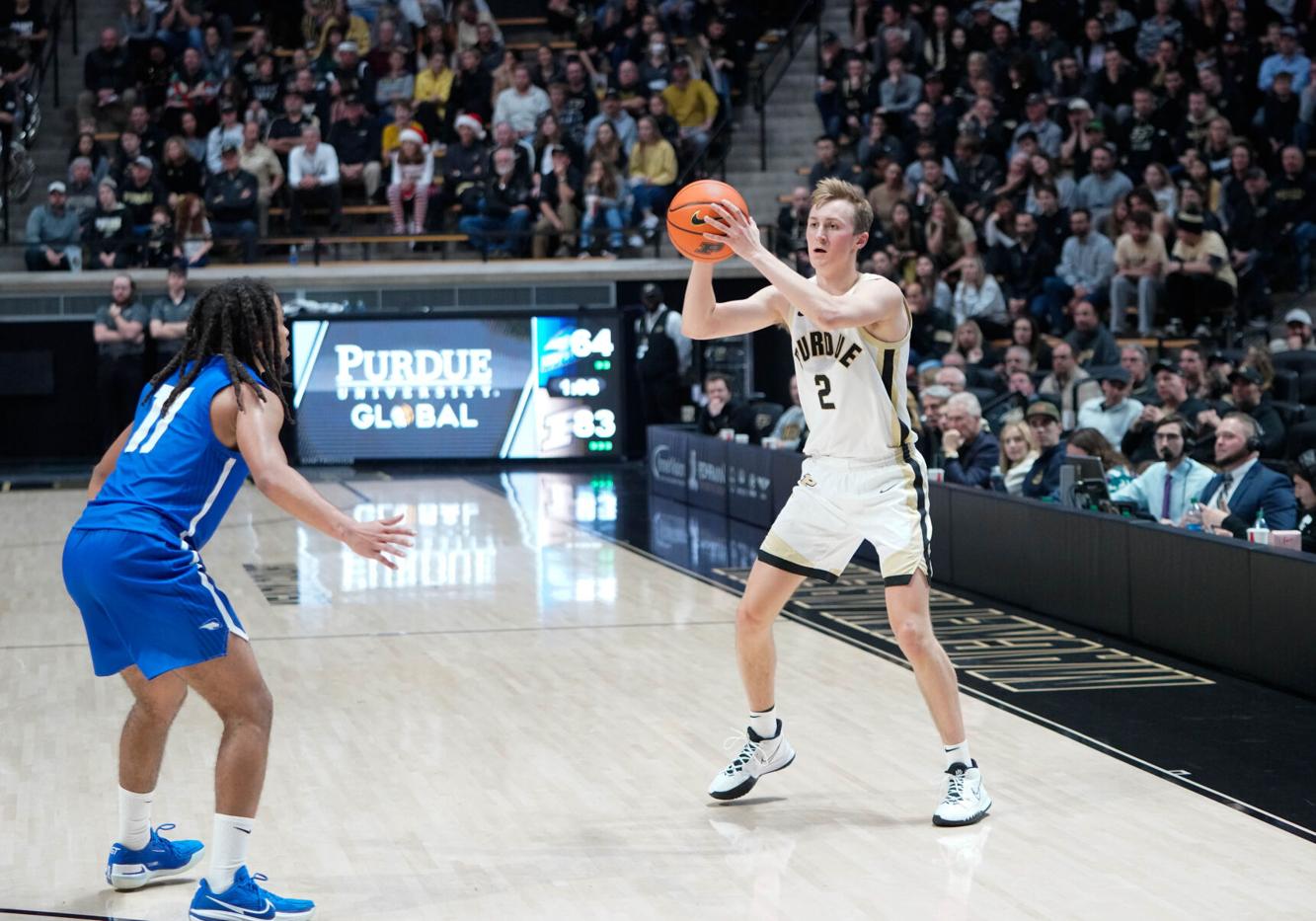 Purdue men's basketball Loyers on the court Basketball