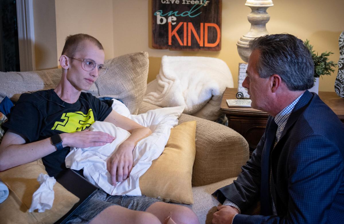 10/4/18 Tyler Trent Visit, Tyler Trent, Tim Bobillo