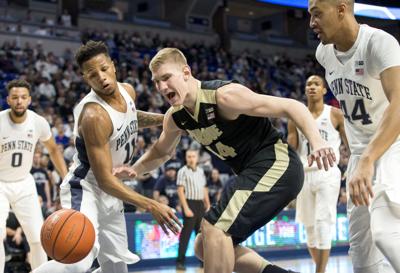Purdue Men S Basketball No 14 Boilermakers Escape Penn State In