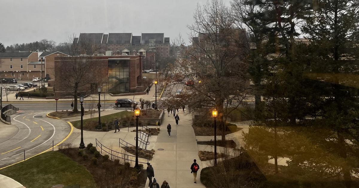 Purdue Math Library 2/16/23 Scenes from Campus, view from Math building | Campus ...