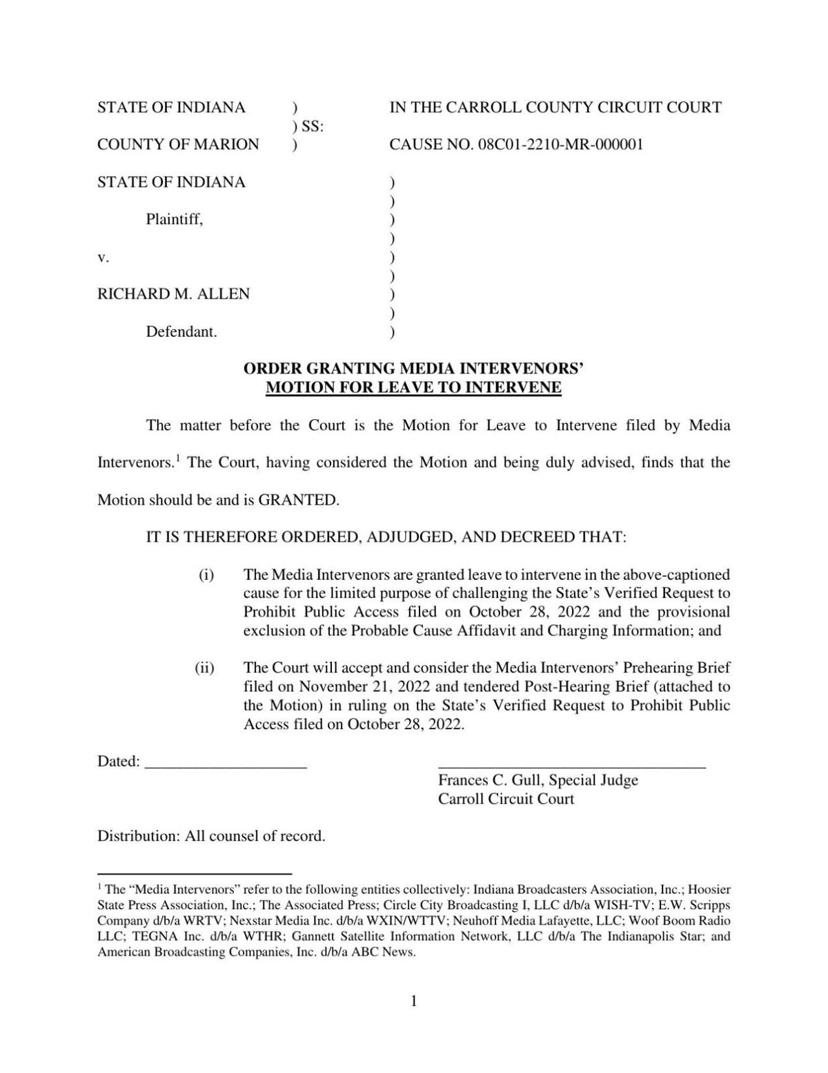 Proposed Order Granting Motion for Leave to Intervene 6 27 2023 13 34