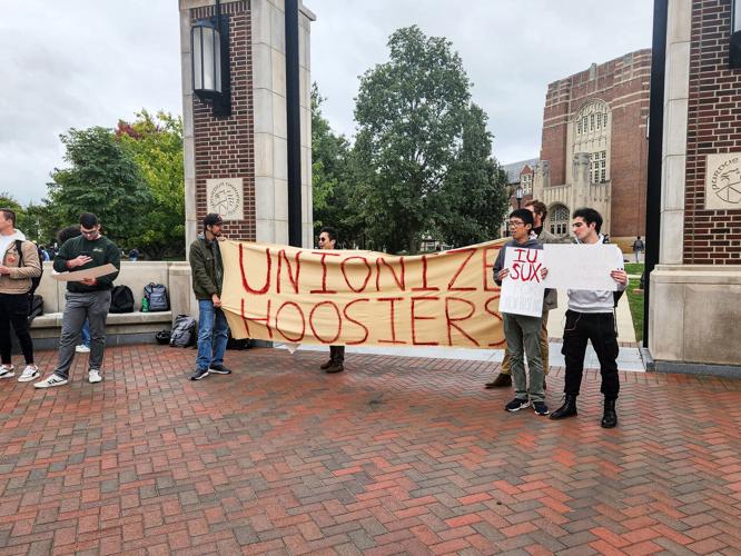 9/28/22 Purdue students hold solidarity rally for IU unions