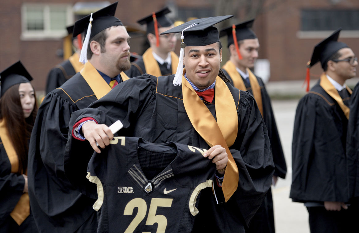 Graduates urged to remember meaning of Boilermaker, families Campus