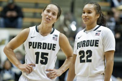 Purdue Women S Basketball Senior Surge Helps Purdue Past Jayhawks