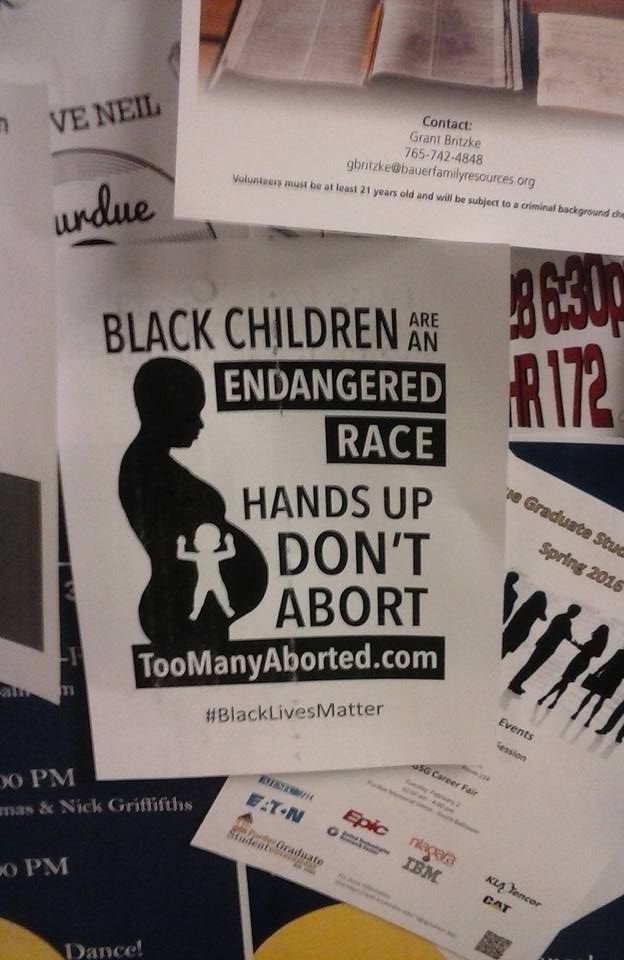 Prolife posters cause uproar among students, black community
