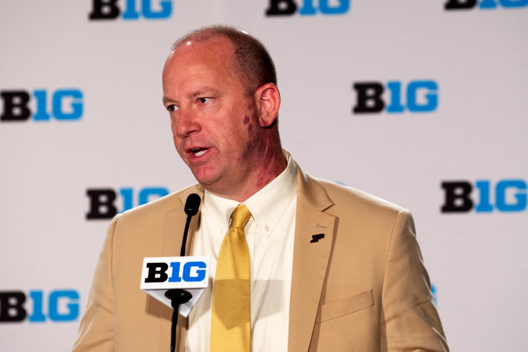 Purdue Football Head Coach, Players Answer Tough Questions | Football ...