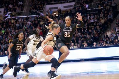 Purdue Women S Basketball Boilers Fall Late To Gamecocks 82 73