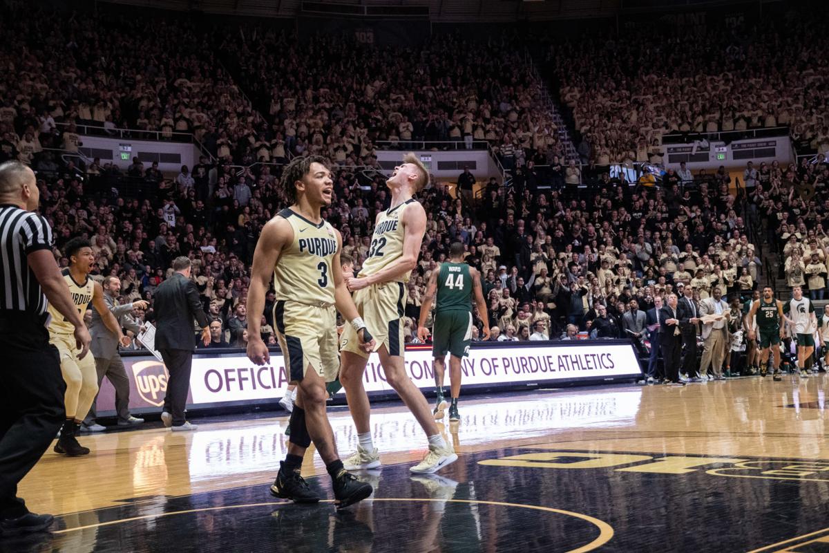 Purdue Men S Basketball Boilers Hold Off No 6 Michigan State 73