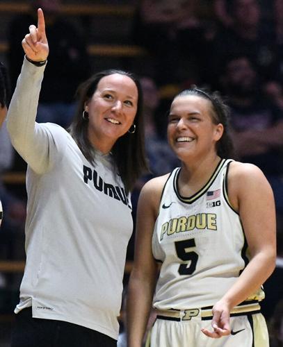 3/16/22 WNIT, Southern Illinois, Coach Katie Gearlds, Cassidy Hardin |  Basketball | purdueexponent.org