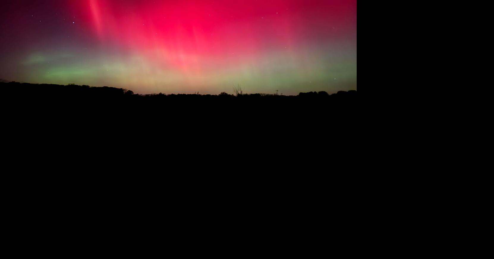 Purdue students gather to see Northern Lights from campus