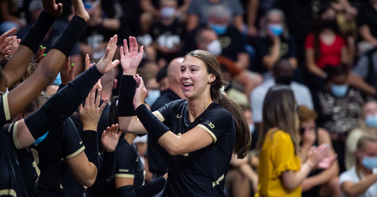 Tilly Hutton Purdue Volleyball: Blocker named Co-Defensive Player of the Week ...