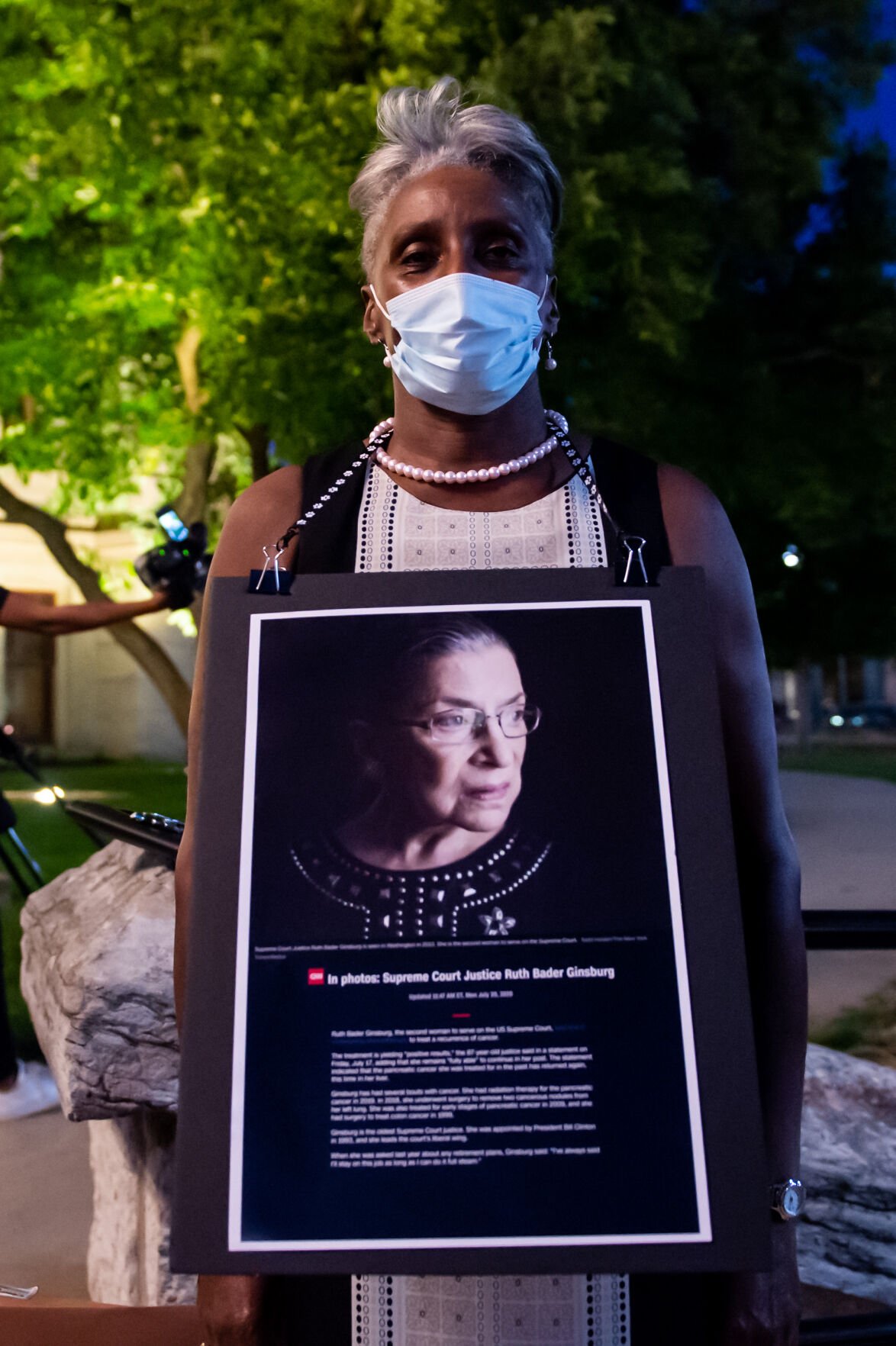 9/20/20 Ruth Bader Ginsburg Vigil, Sadie Harper-Scott