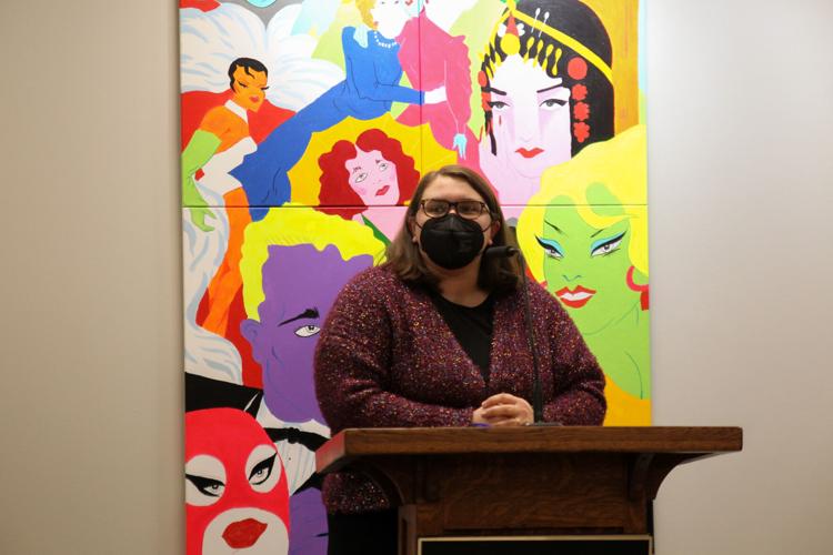 1/27/23 New Purdue LGBTQ center opens to large crowd, Kelsey Chapman and Sasha Velour mural