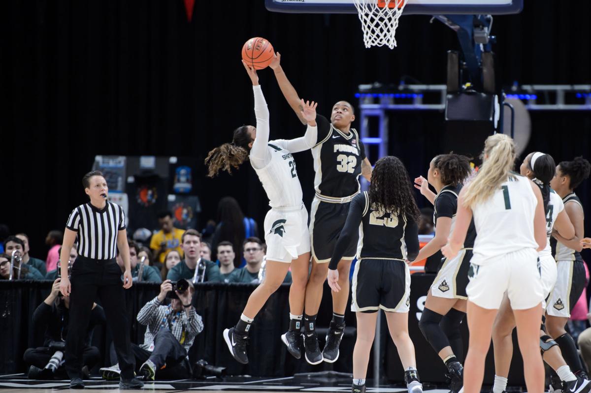 3/5/20 Michigan State, Ae'Rianna Harris, Moria Joiner