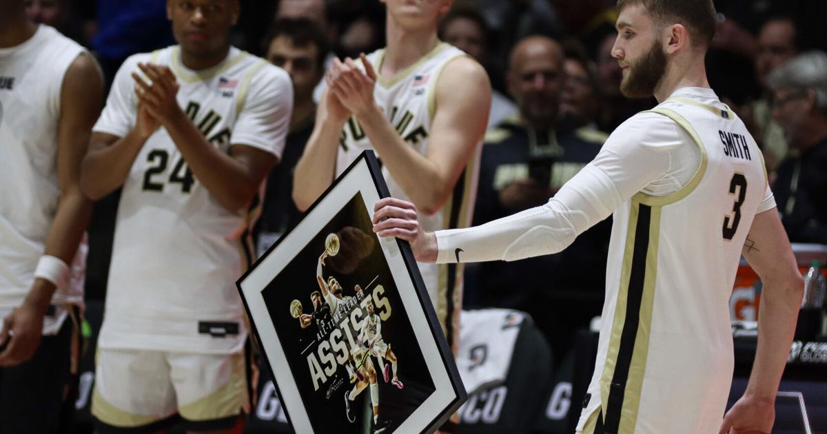 Adam Rutledge Purdue Photo gallery: 3/4/25 Purdue 100, Rutgers 71 | Multimedia ...