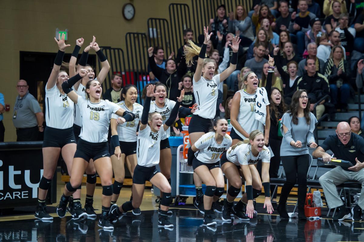 Purdue Athletics Volleyball starts busy day with victory Basketball