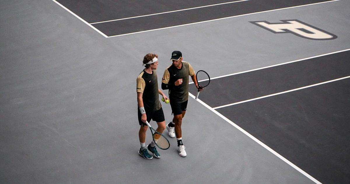 Tennis Racket Boiler Boilers split matches at ITA Weekend Kickoff | Men's Tennis ...