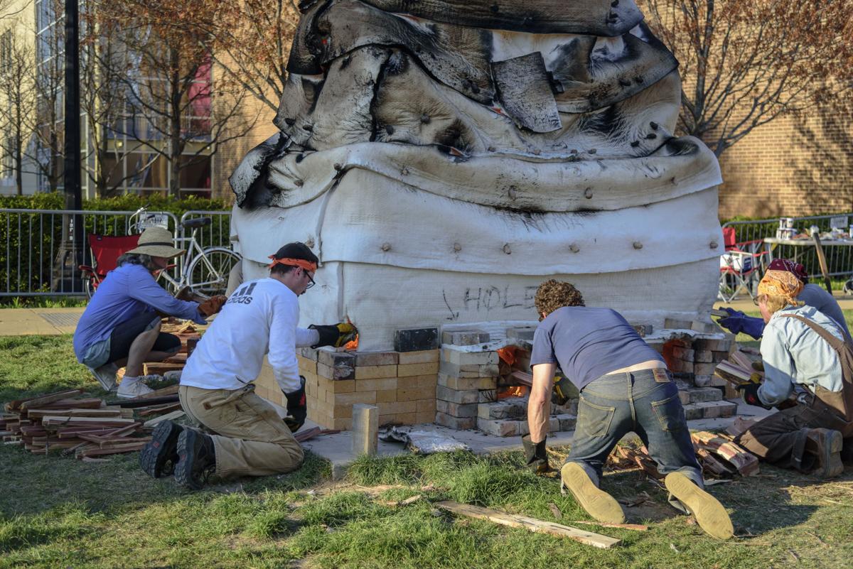 Late Danish artist's fire sculpture revealed to public Campus