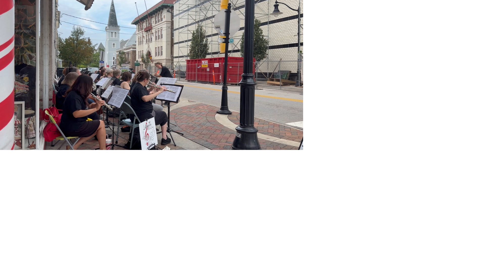 Photo gallery: Lafayette Flute Choir performs outside McCord Candies