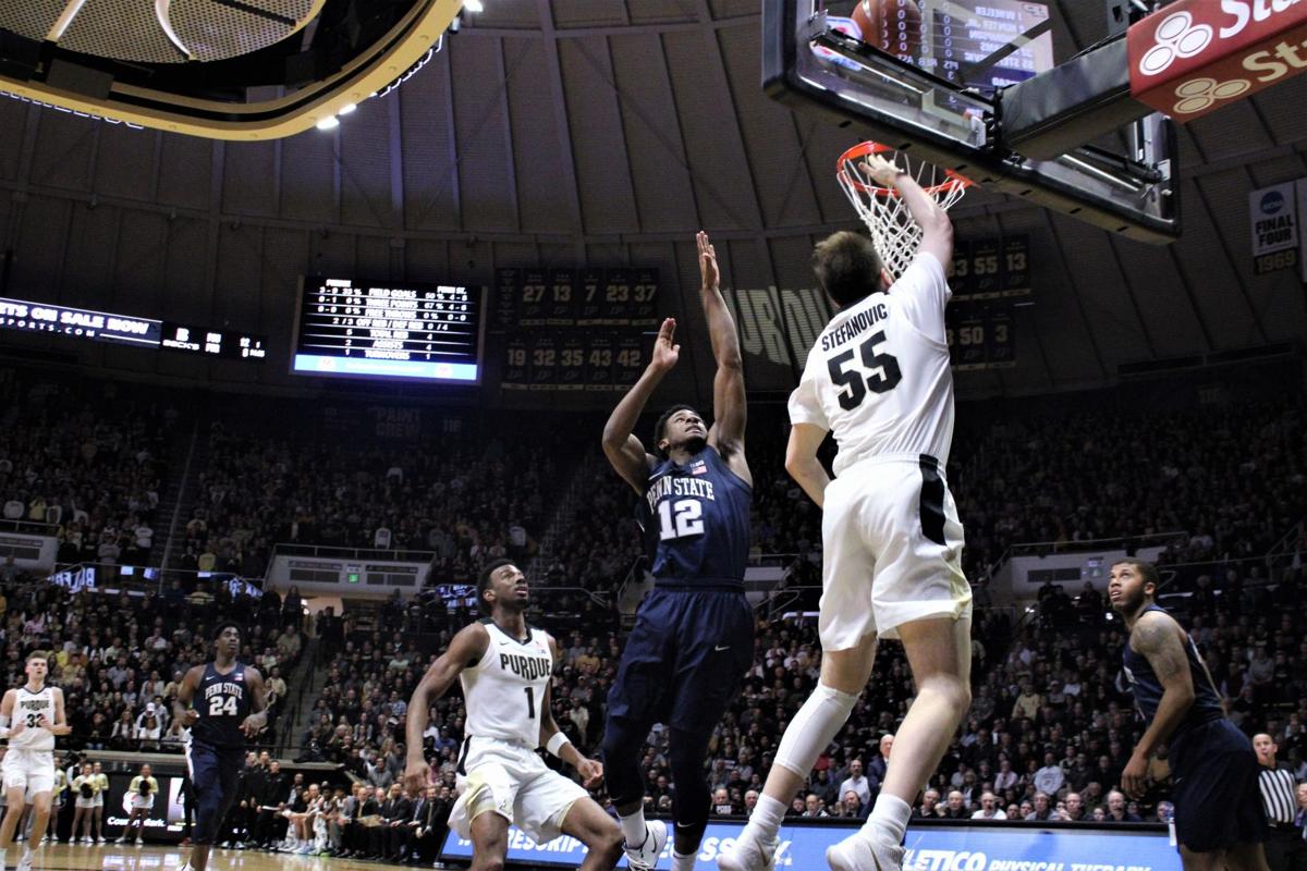 2/11/20 Penn State, Sasha Stefanovic, Izaiah Brockington