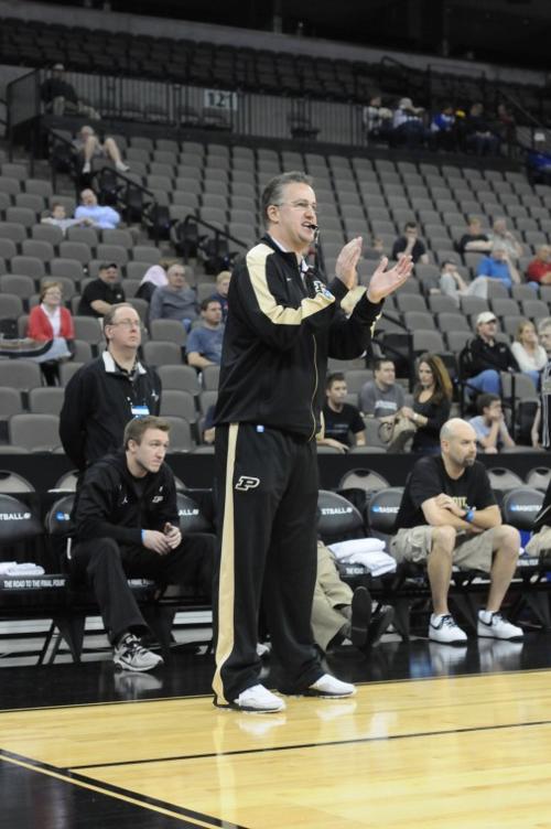 3 15 12 Coach Matt Painter Ncaa Men S Basketball In Omaha
