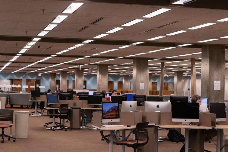 Hicks Library stands mostly empty Campus