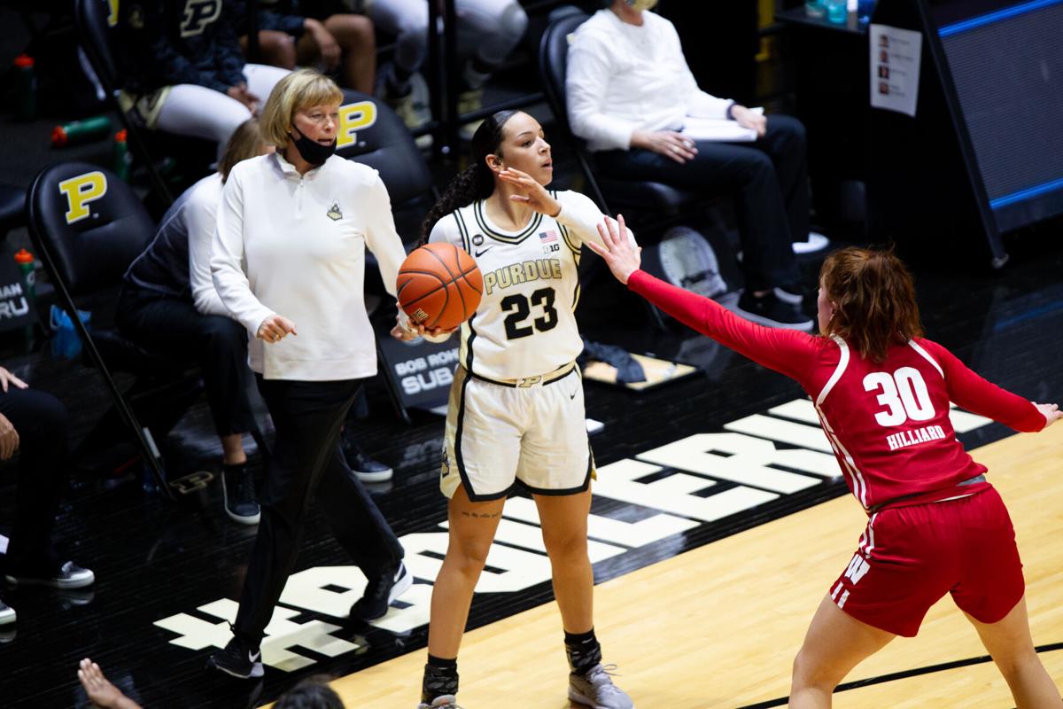 1/21/21 Wisconsin, Coach Sharon Versyp, Kayana Traylor